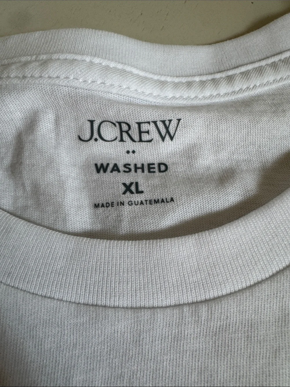 J. Crew Men's White Crewneck Short Sleeve Tee NWOT